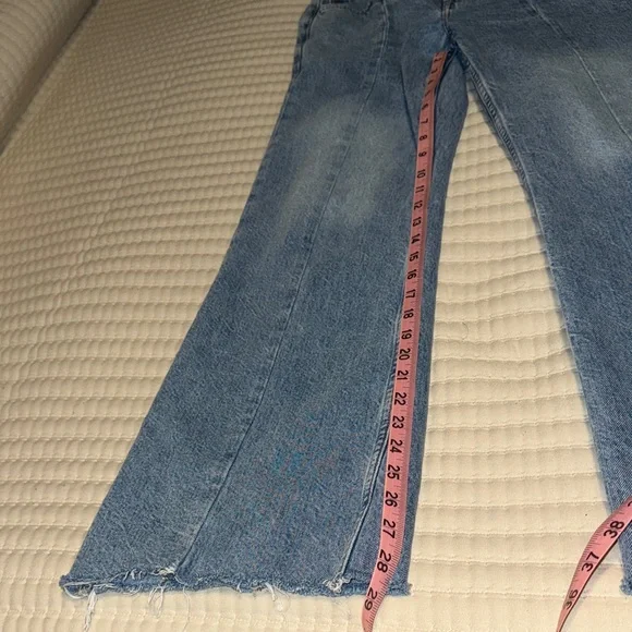 AE 77 Vintage Flare Medium Blue High-Rise Flare Jeans - Picture 3 of 16